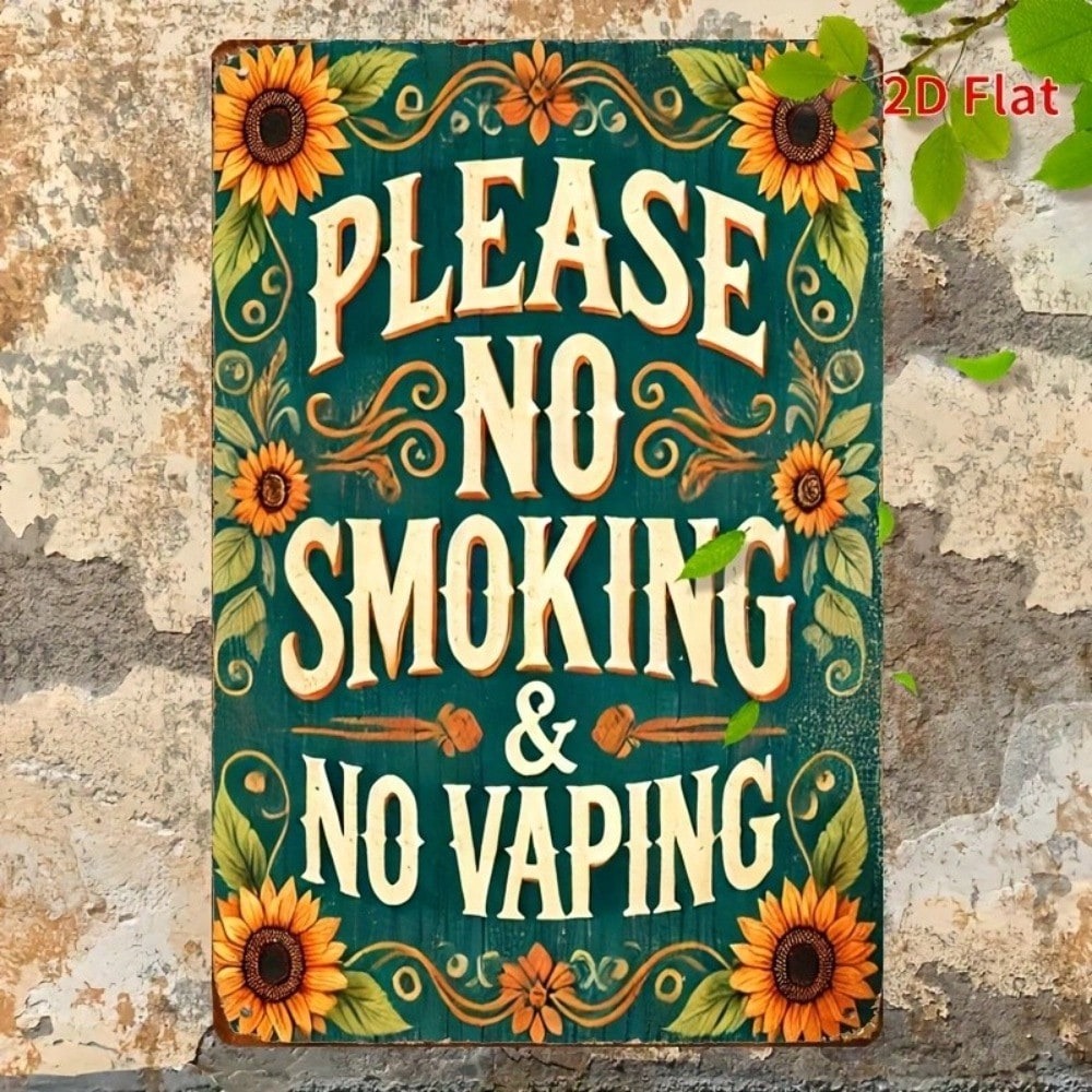 Vape Decoration - （2D Tin painting）Vintage Tin Metal Signs