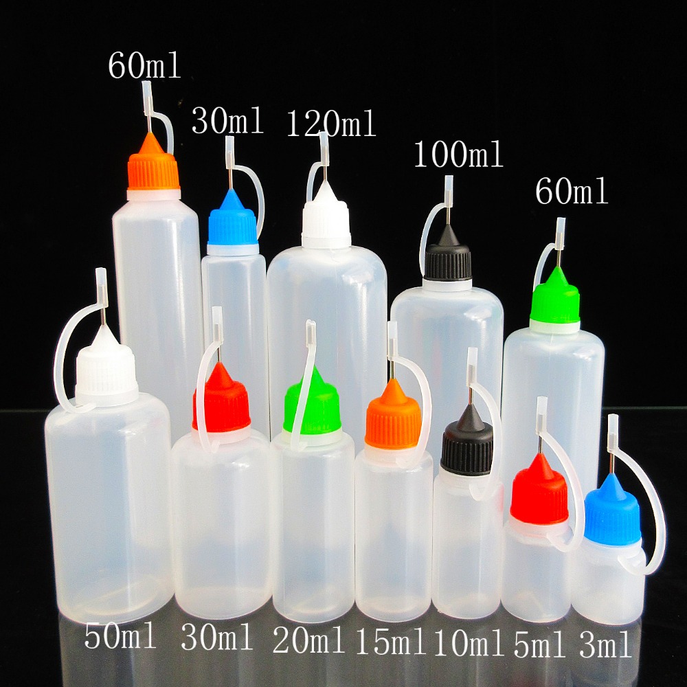 Vaping Goods - 5pcs3/5/10/15/20/30/50/60/100/120ml Needle Dropper Bottle ,PE Squeezed
