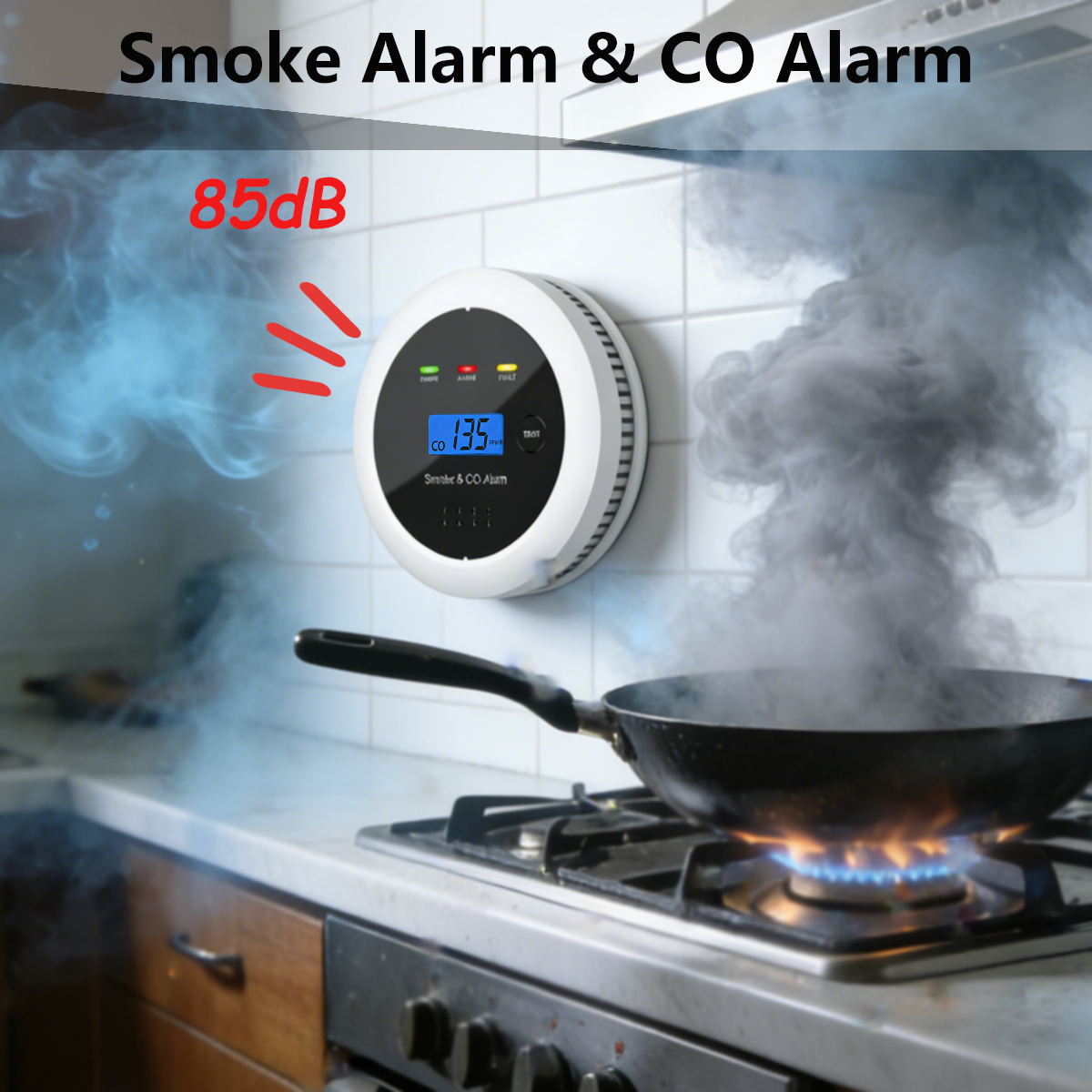 Smoking & Vaping Accessories - 2 in 1 Smoke Detecter &