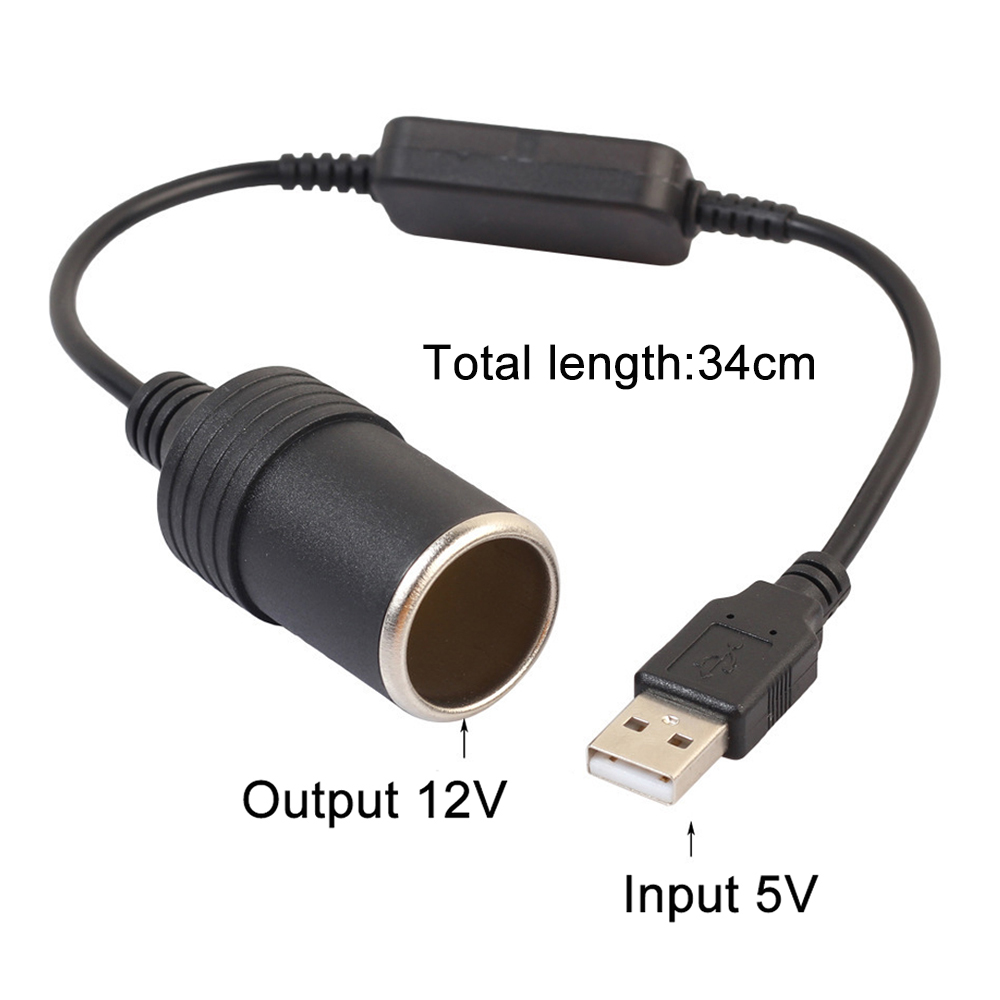 1pc 5V 2A USB To 12V Cigarette - Accessories Experts Vape recension och pris