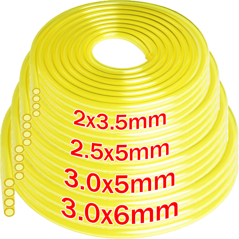 Yellow Fuel Line Hose Set 2x3. - Weed Vaping Accessories recension och pris