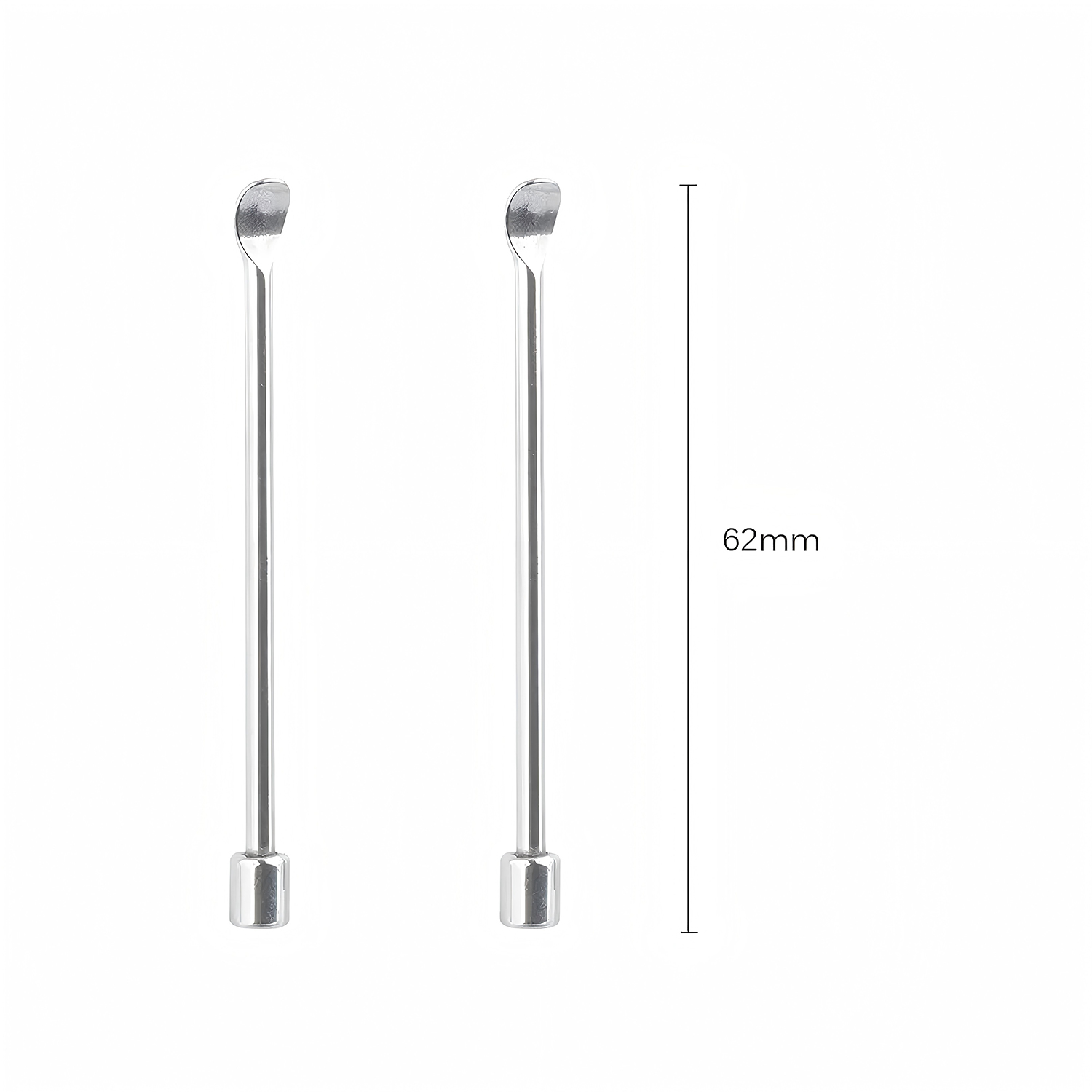 2Pcs 6cm Stainless Steel Mini  - Vaping Goods recension och pris