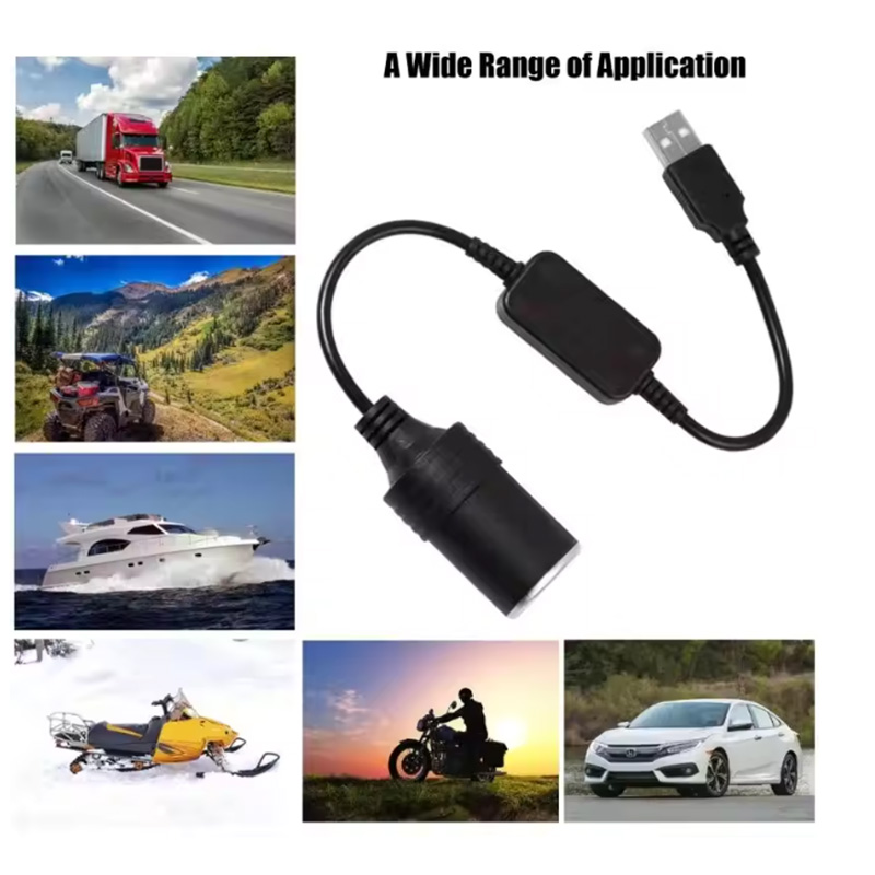 1pc 5V 2A USB To 12V Cigarette - Accessories Experts Vape recension och pris