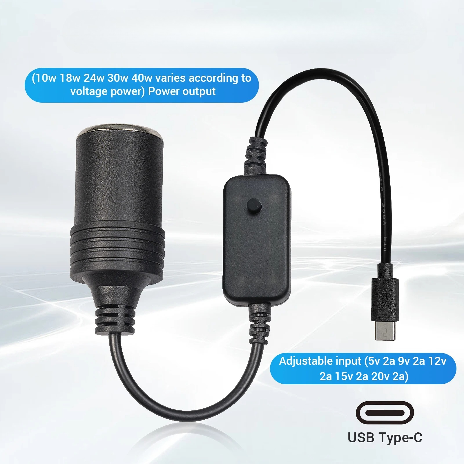 1pc 5V 2A USB To 12V Cigarette - Accessories Experts Vape recension och pris