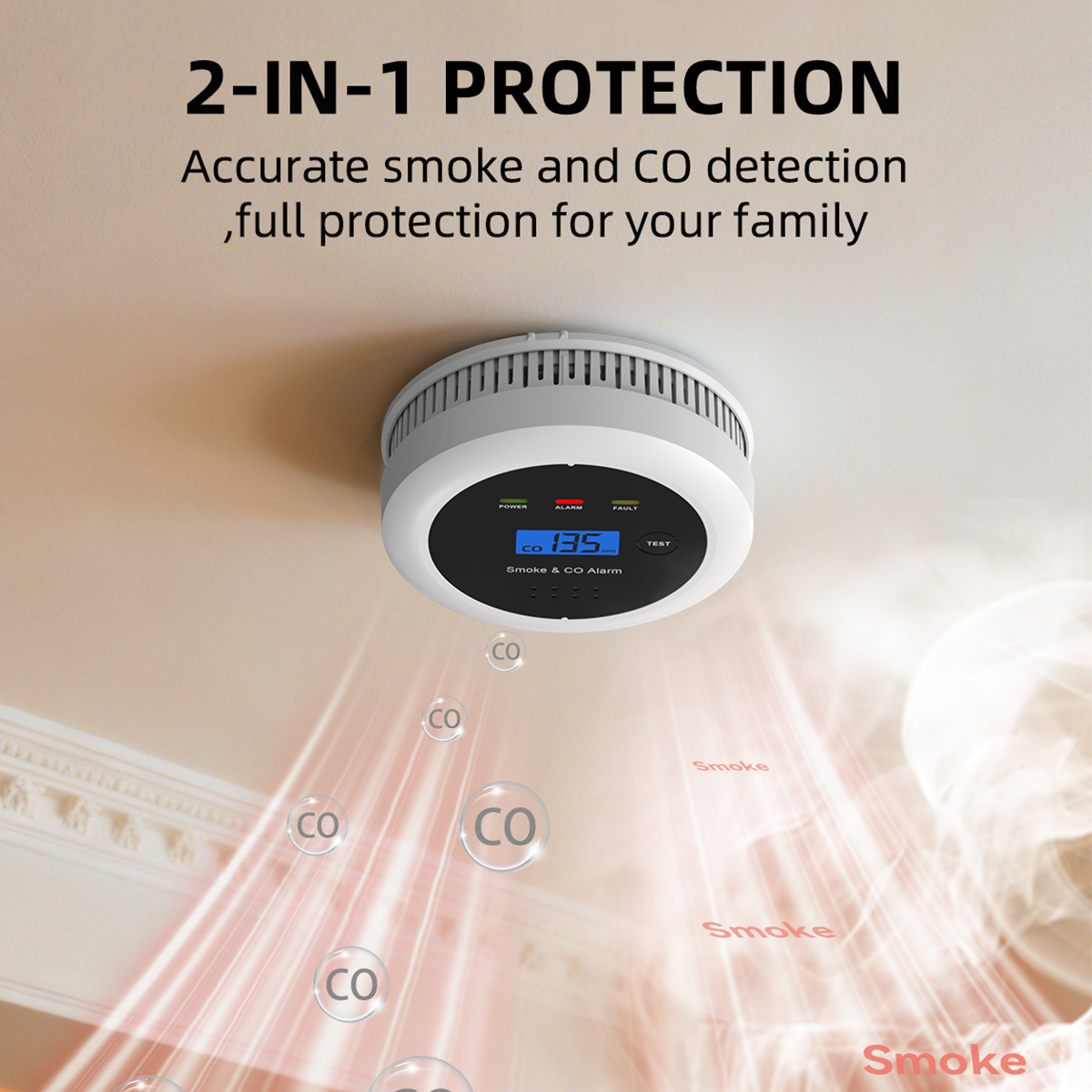 2 in 1 Smoke Detecter & Carbon - Smoking & Vaping Accessories recension och pris