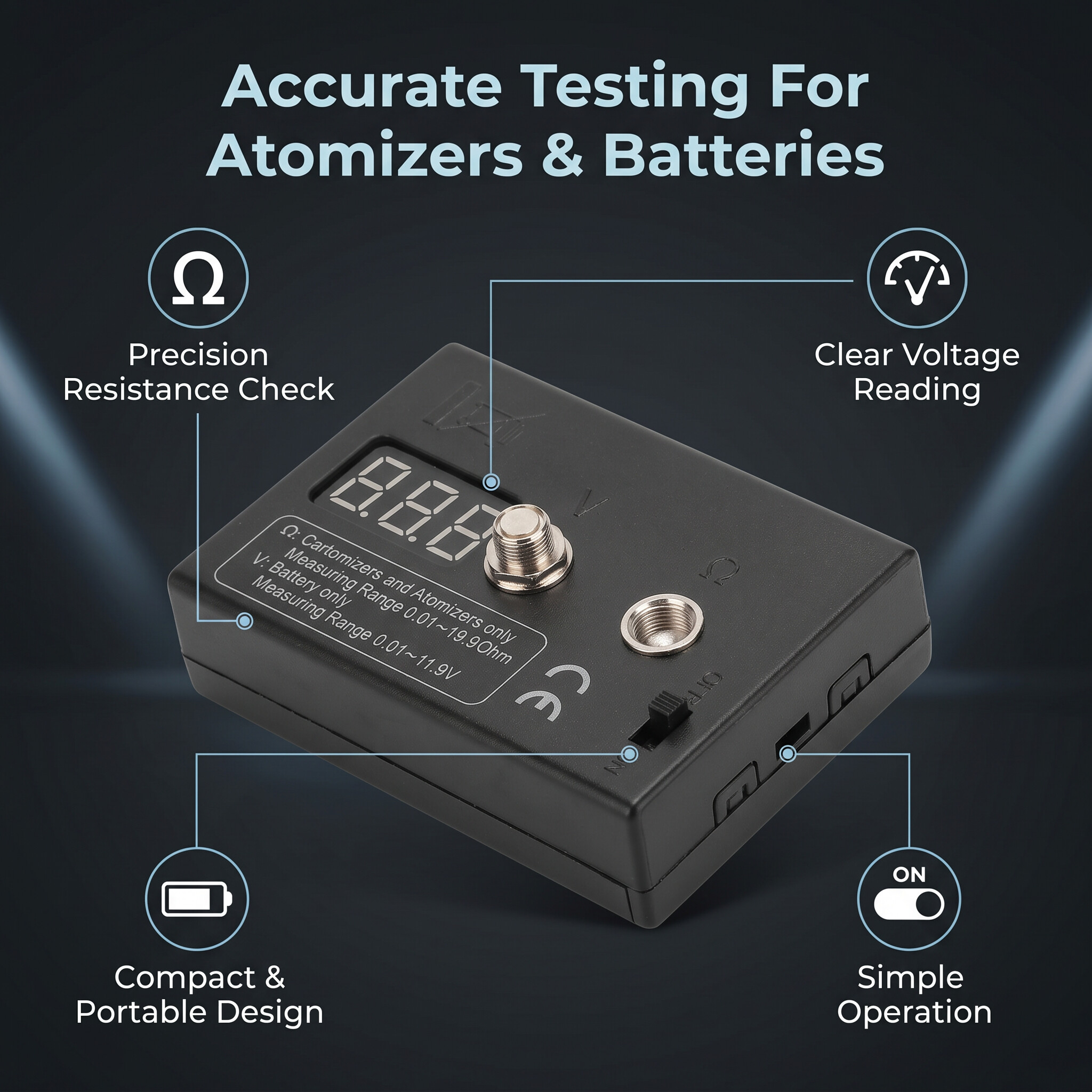 Resistance OHM Meter Coil Test - Ohm Meter Reader recension och pris